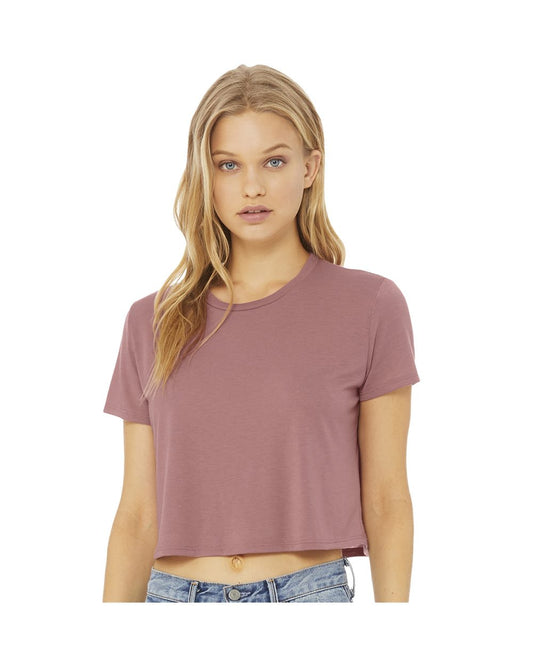 Bella + Canvas Women's Flowy Crop Tee
