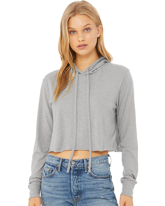 Bella + Canvas Women's Triblend Cropped Hoodie