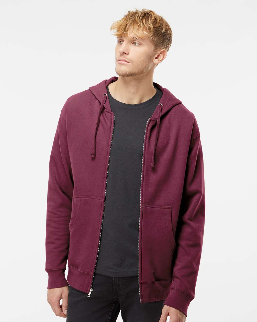 Independent 8.5oz Full Zip Hoodie