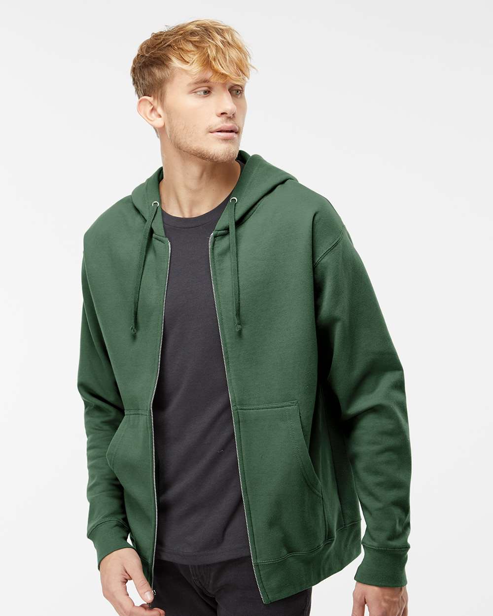 Independent 8.5oz Full Zip Hoodie