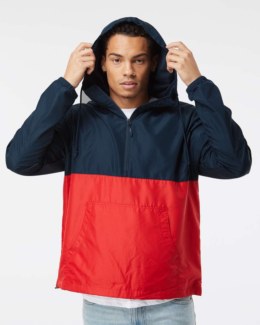 Independent Quarter Zip Windbreaker Pullover Jacket